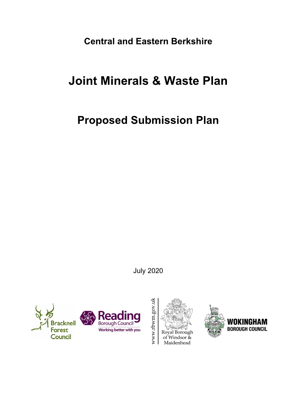 JCEB Plan Consultation Document Proposed Submission V6 June 2020