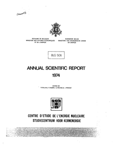 Annual Scientific Report 1974