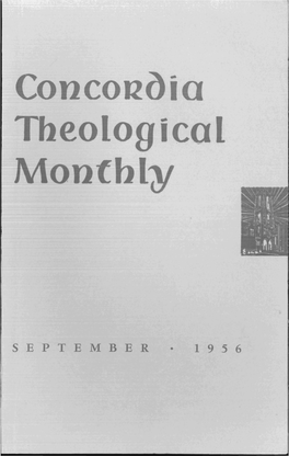 Concoll()Ia Tbeological Monthly