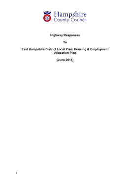 Housing & Employment Allocation Plan (June 2015)