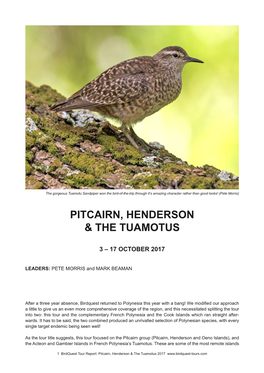 Pitcairn, Henderson & the Tuamotus