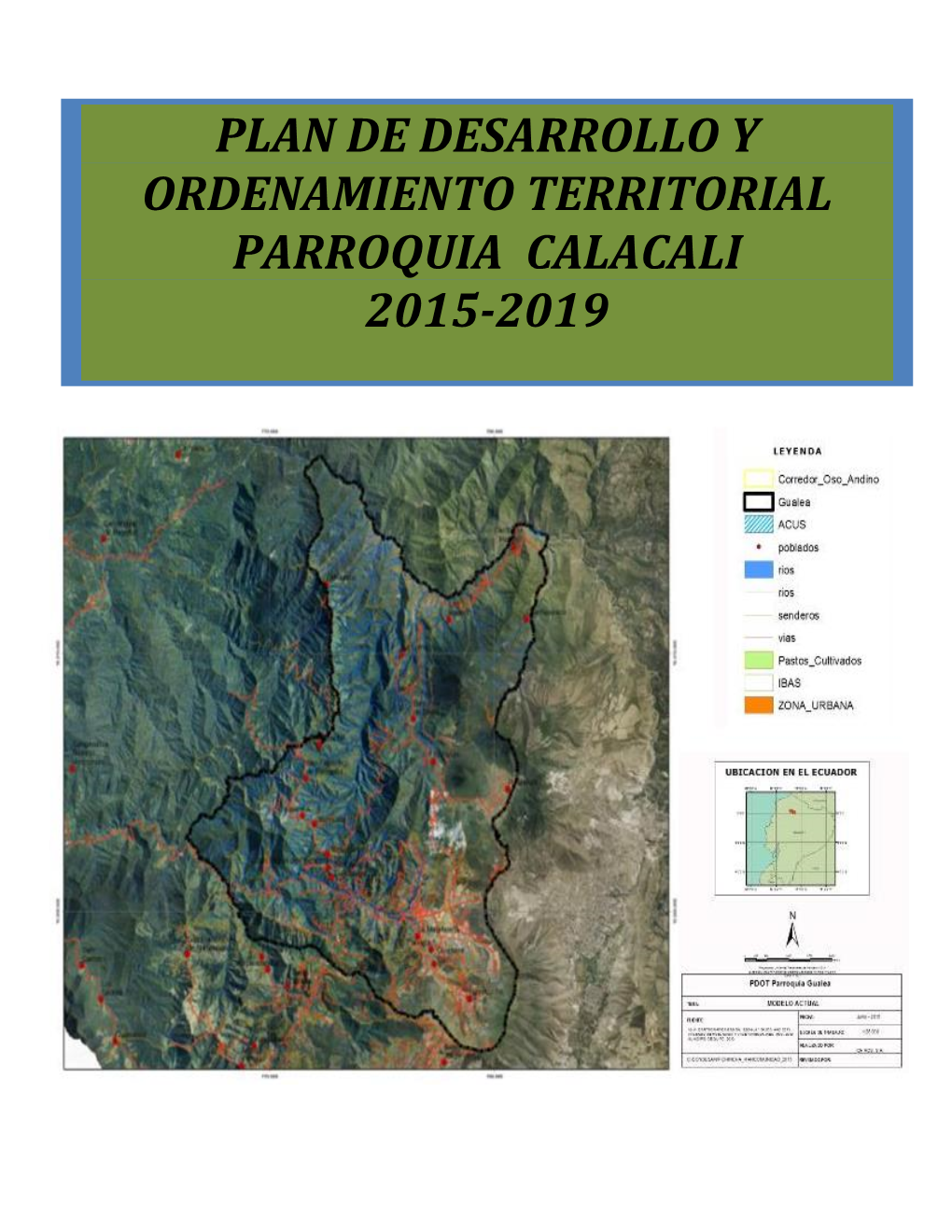 Plan De Desarrollo Y Ordenamiento Territorial Parroquia Calacali 2015 ...