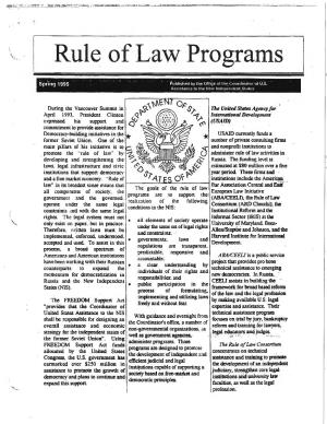 Rule of Law Programs