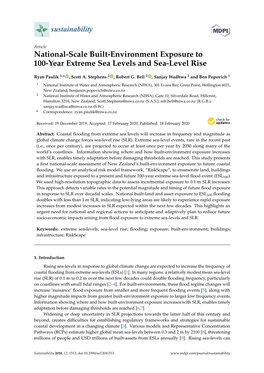 National-Scale Built-Environment Exposure to 100-Year Extreme Sea Levels and Sea-Level Rise