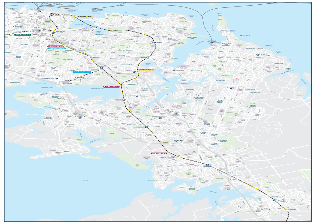 View the Southern Line Train Network Route Map (PDF 1.61MB)