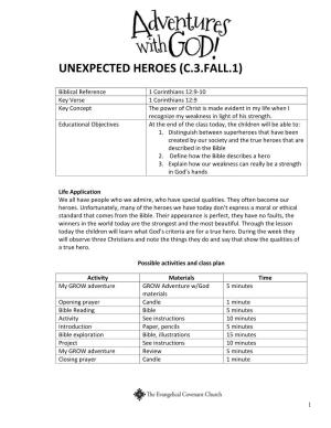 Unexpected Heroes (C.3.Fall.1)