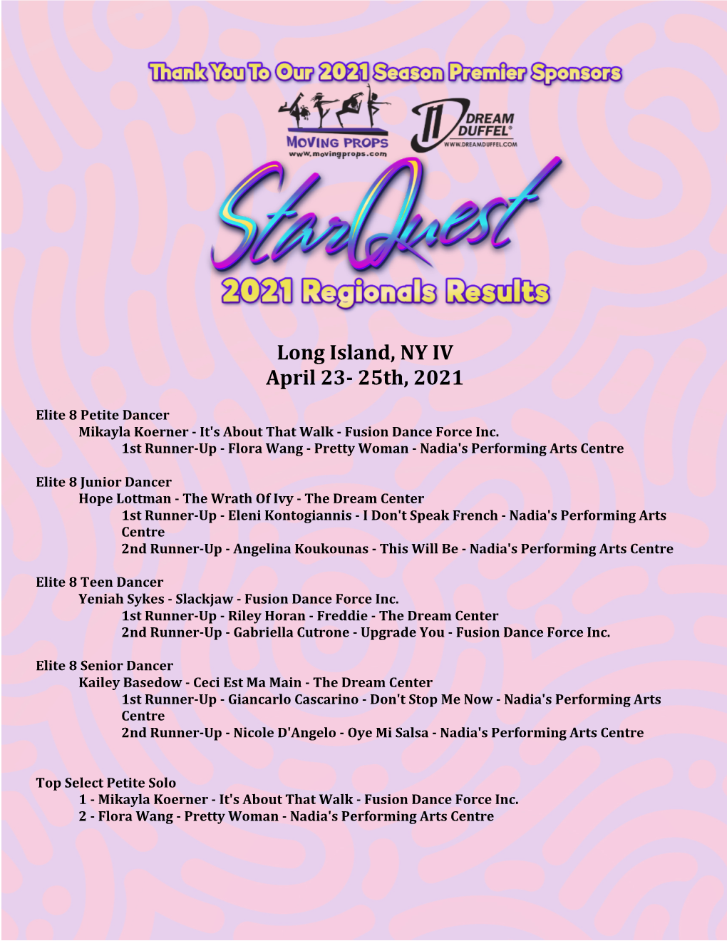 Long Island, NY IV April 23- 25Th, 2021