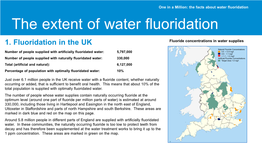 The Extent of Water Fluoridation 1