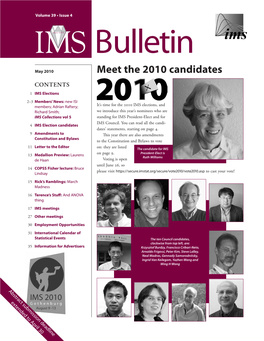 IMS Bulletin 39(4)
