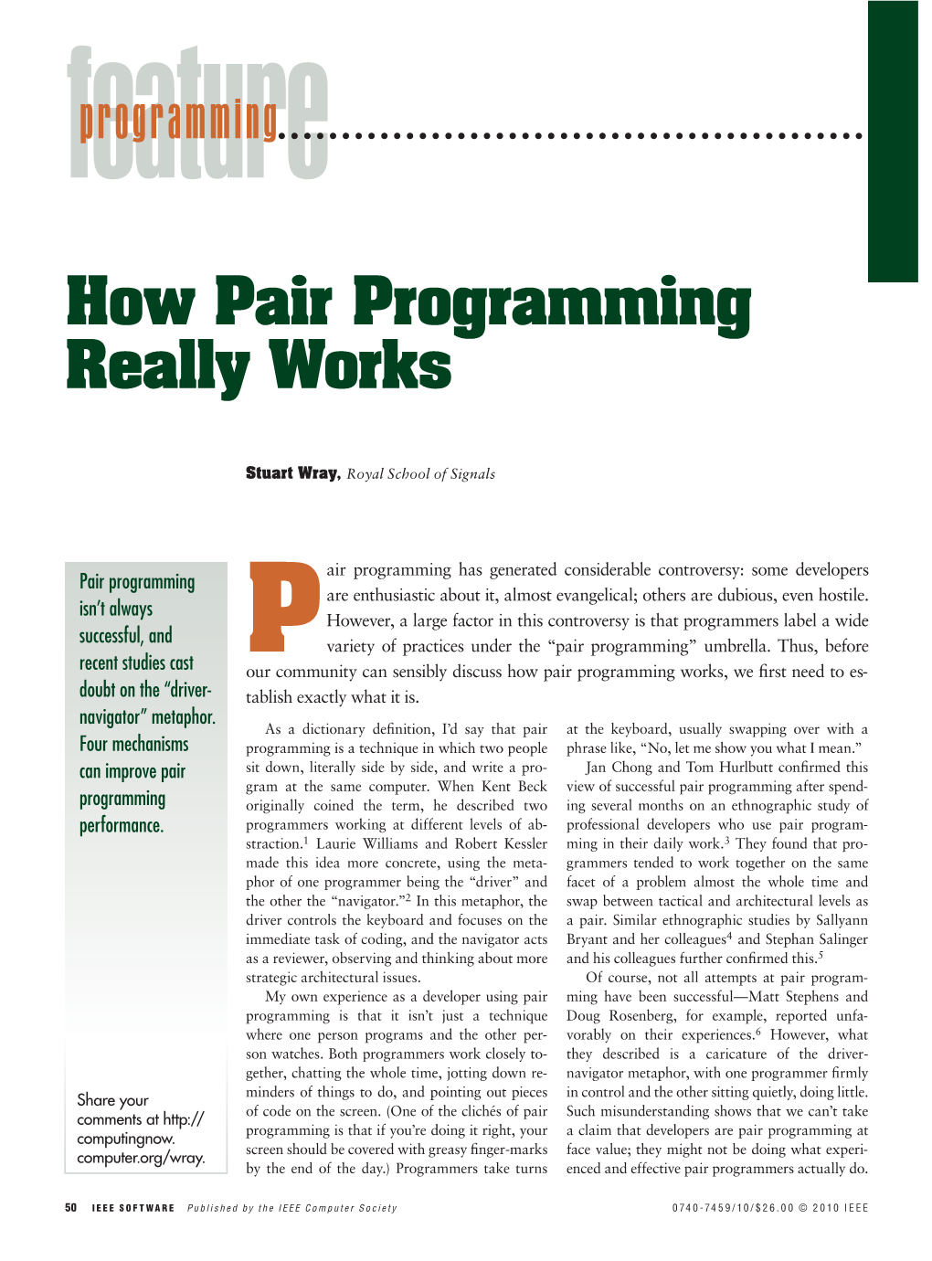 How Pair Programming Really Works