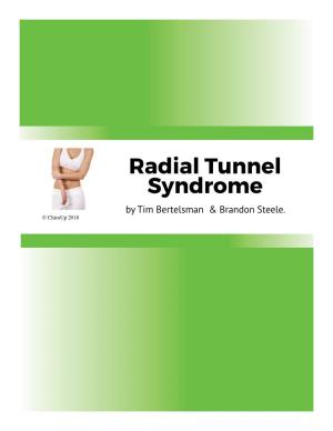 Radial Tunnel Syndrome by Tim Bertelsman & Brandon Steele