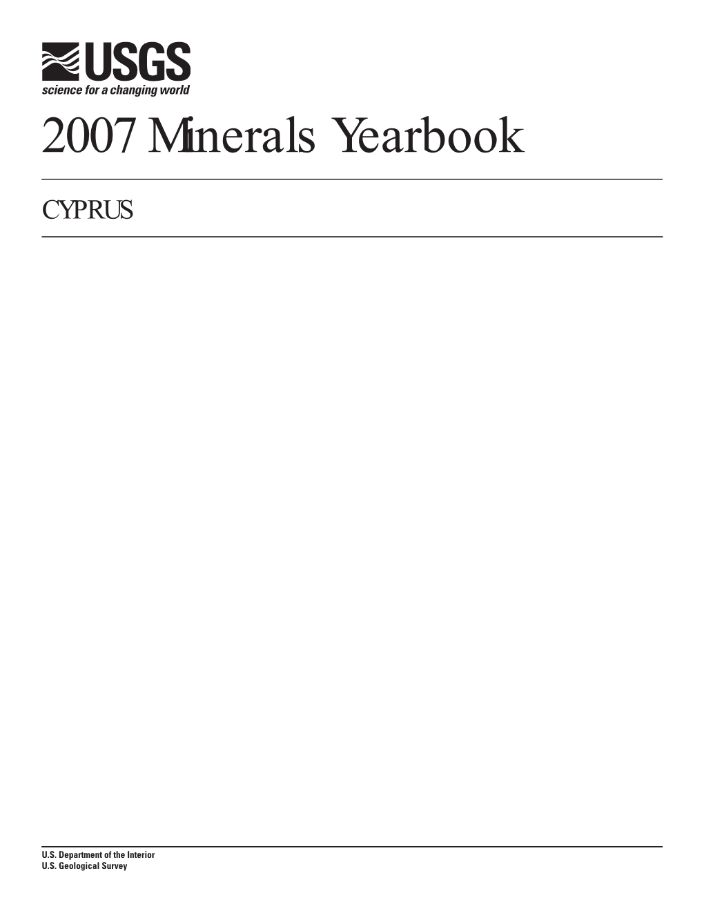 The Mineral Industry of Cyprus in 2007