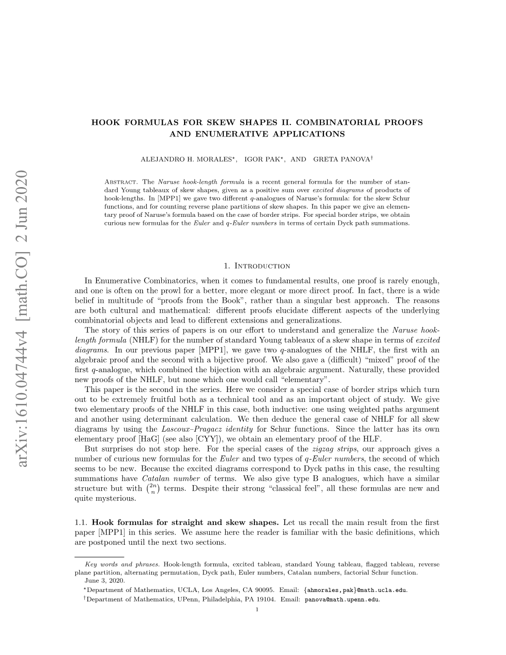 Hook-Length Formulas for Skew Shapes