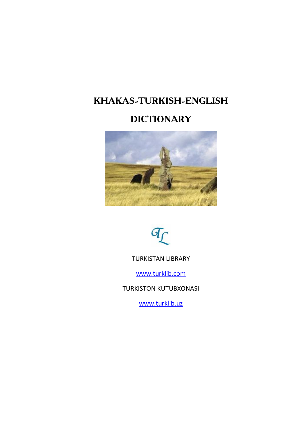 Khakas-Turkish-English Dictionary