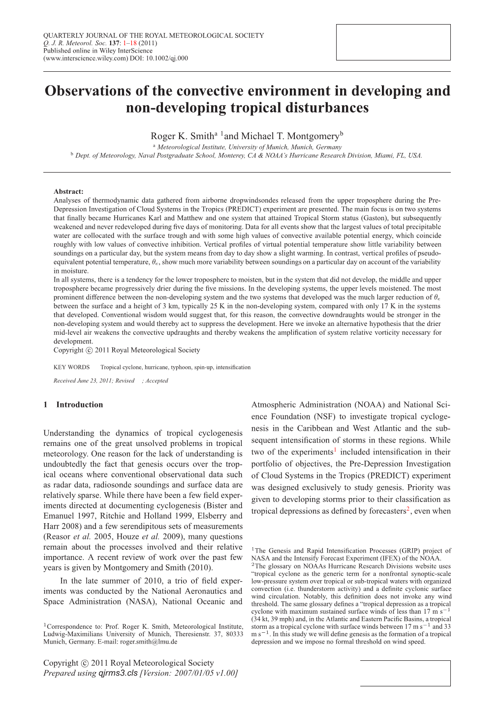 Observations of the Convective Environment in Developing and Non-Developing Tropical Disturbances