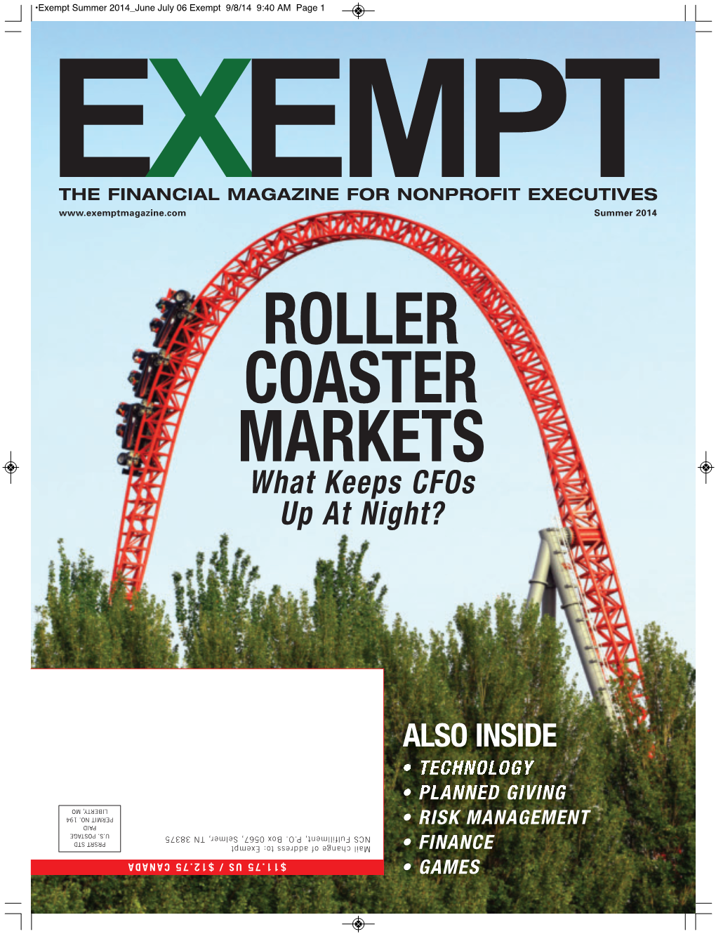 ROLLER COASTER MARKETS What Keeps Cfos up at Night?