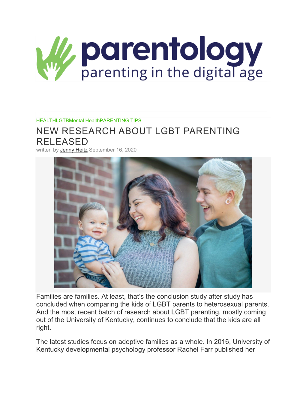 LGBT Parenting Research