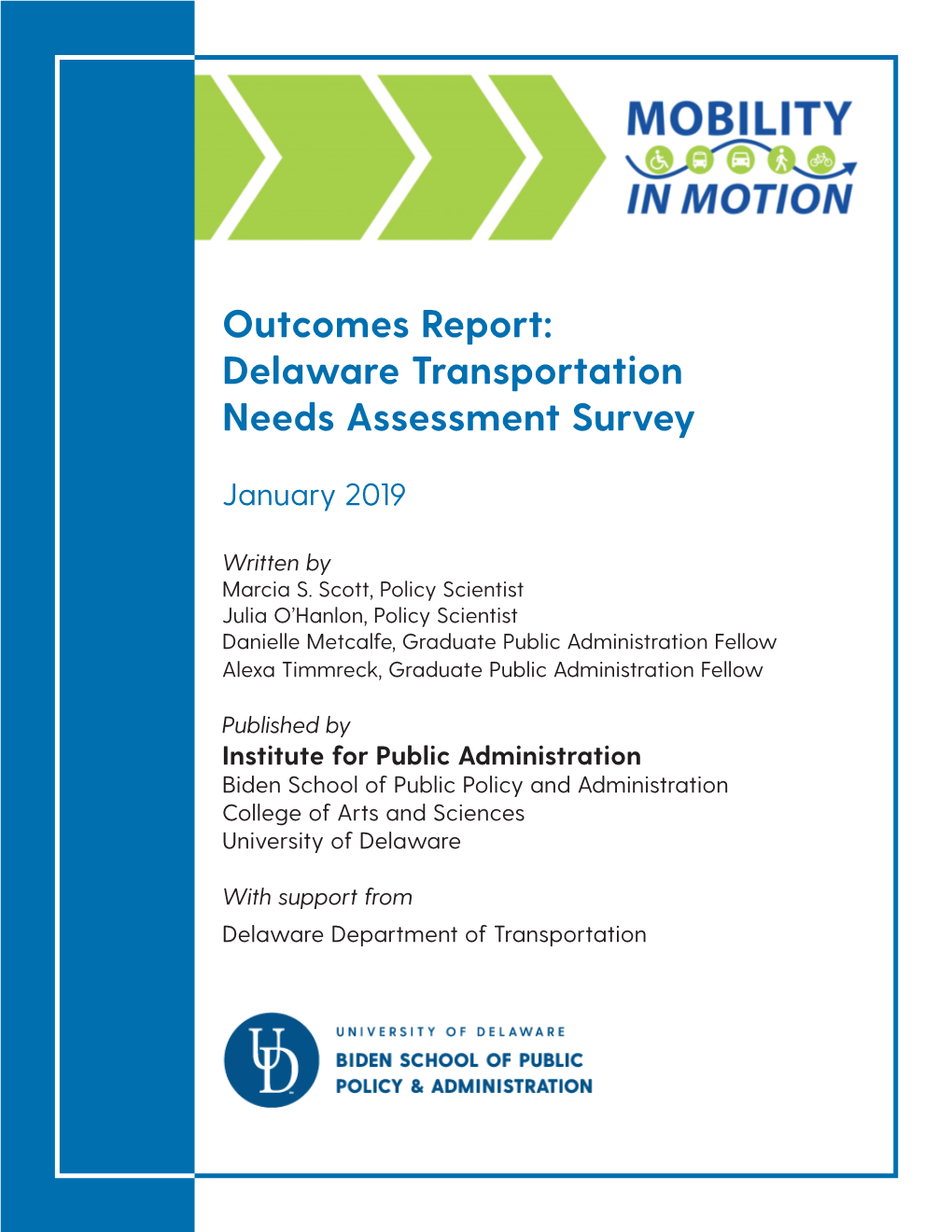 Delaware Transportation Needs Assessment Survey