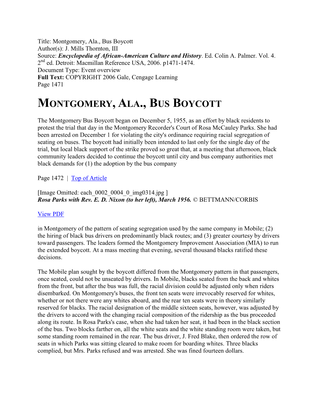 Montgomery Bus Boycott