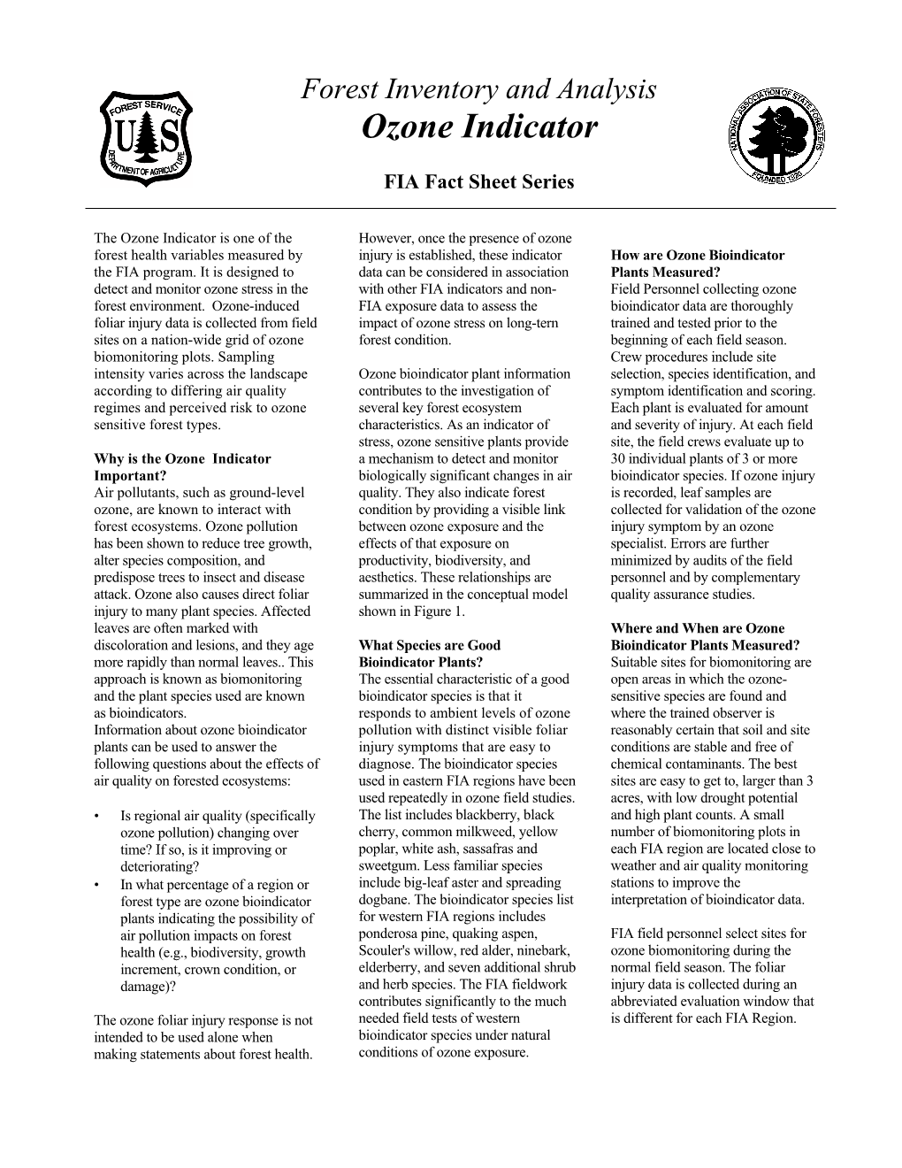 Ozone Indicator