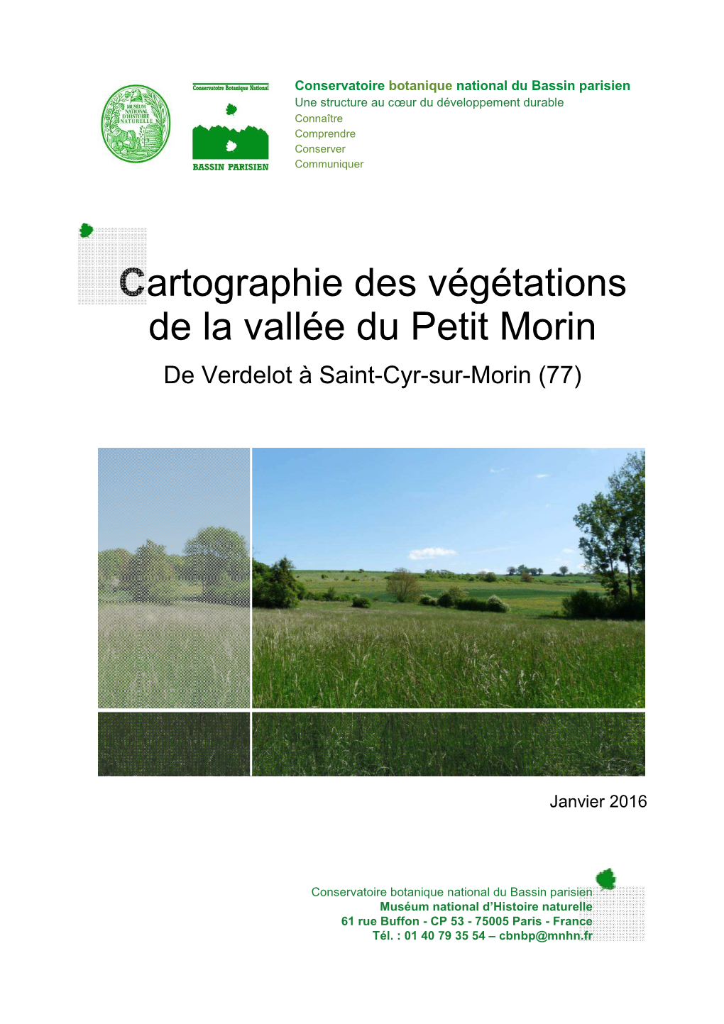 Cartographie Des Végétations De La Vallée Du Petit Morin De Verdelot À Saint-Cyr-Sur-Morin (77)