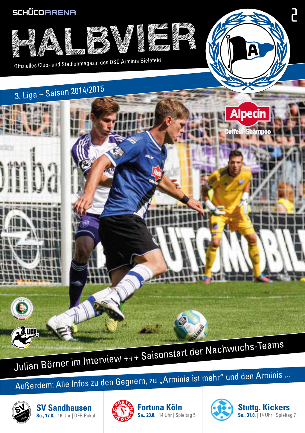 HALBVIER Offizielles Club- Und Stadionmagazin Des DSC Arminia Bielefeld