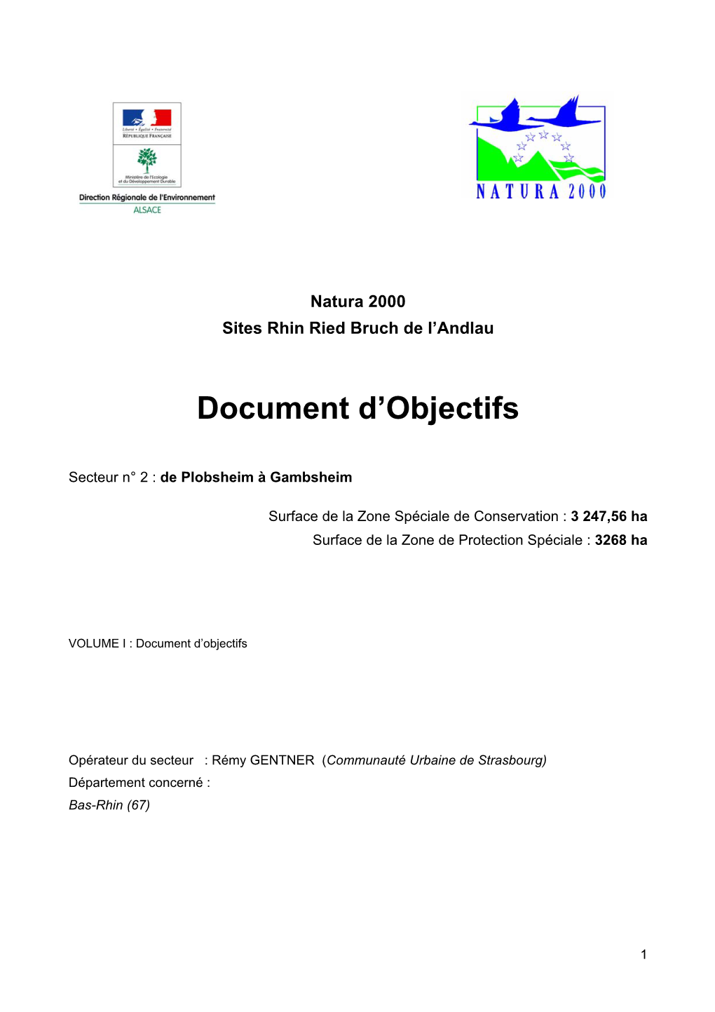 Document D'objectifs Arrêté Pour Un Site Natura 2000 Est Tenu À La Disposition Du Public Dans Les Mairies Des Communes Concernées Par Le Site