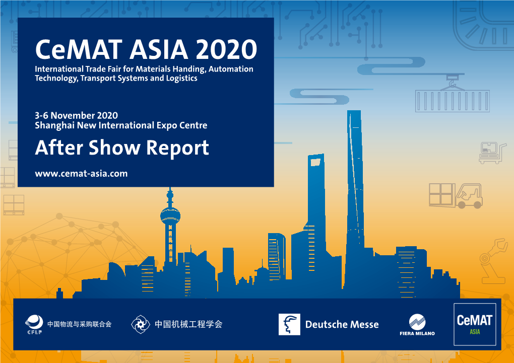 Cemat ASIA 2020 International Trade Fair for Materials Handing, Automation Technology, Transport Systems and Logistics
