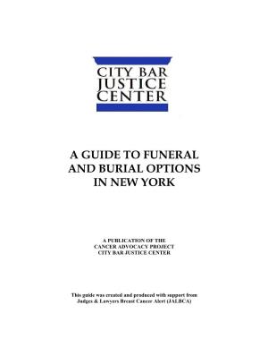 A Guide to Funeral and Burial Options in New York