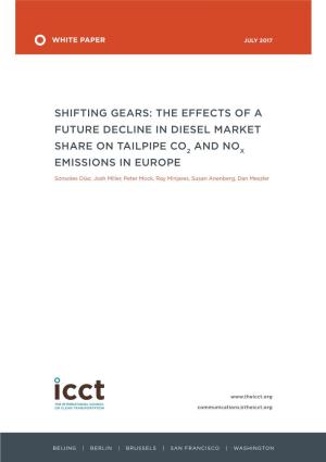 Shifting Gears: the Effect of a Future Decline in Diesel Market Share On