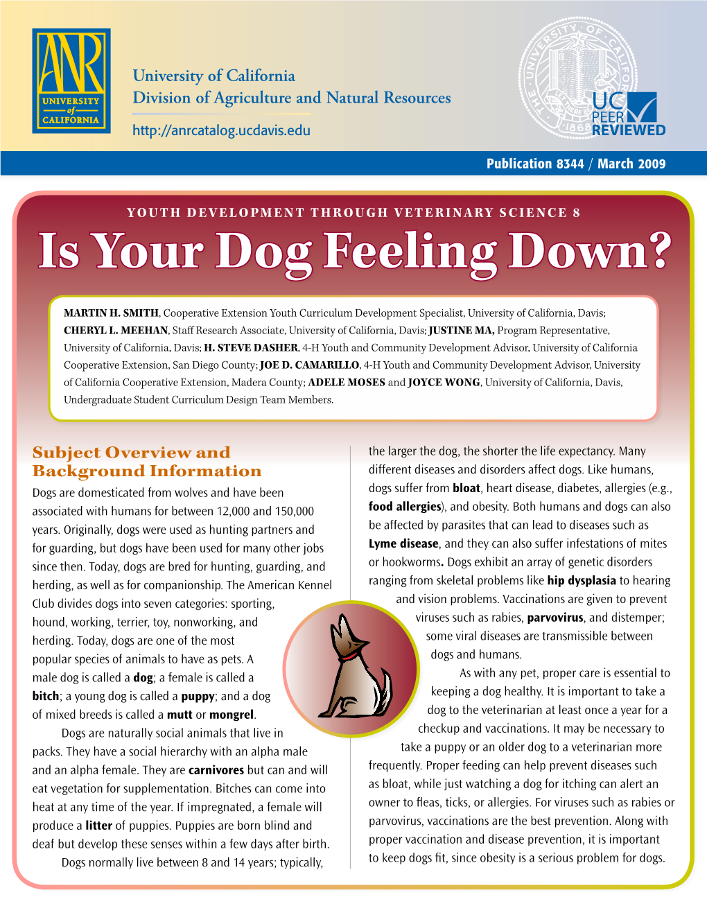 Is Your Dog Feeling Down?