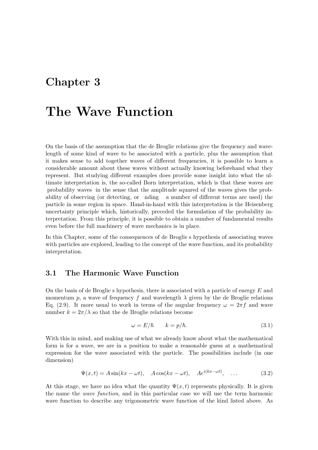 The Wave Function