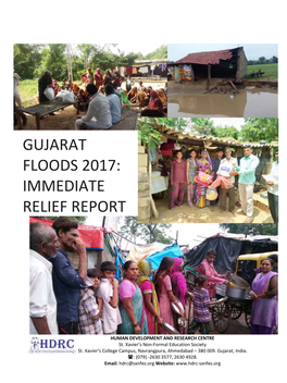 GUJARAT FLOODS 2017: Immediate RELIEF REPORT