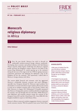 Morocco's Religious Diplomacy in Africa