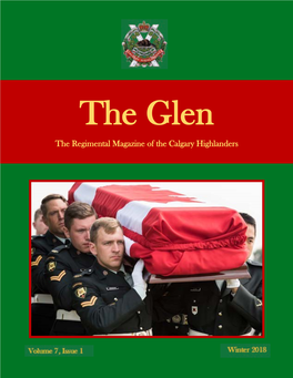 The Regimental Magazine of the Calgary Highlanders