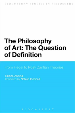 The Philosophy of Art: the Question of Definition