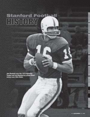 Jim Plunkett Won the 1970 Heisman Trophy and Led Stanford to a Rose Bowl Victory Over Ohio State