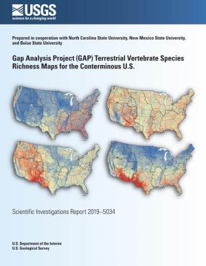 Gap Analysis Project (GAP) Terrestrial Vertebrate Species Richness Maps for the Conterminous U.S