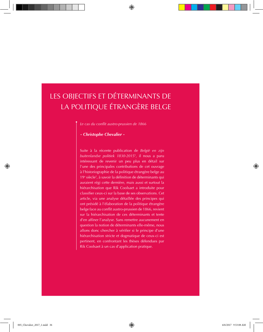 Les Objectifs Et Déterminants De La Politique Étrangère Belge