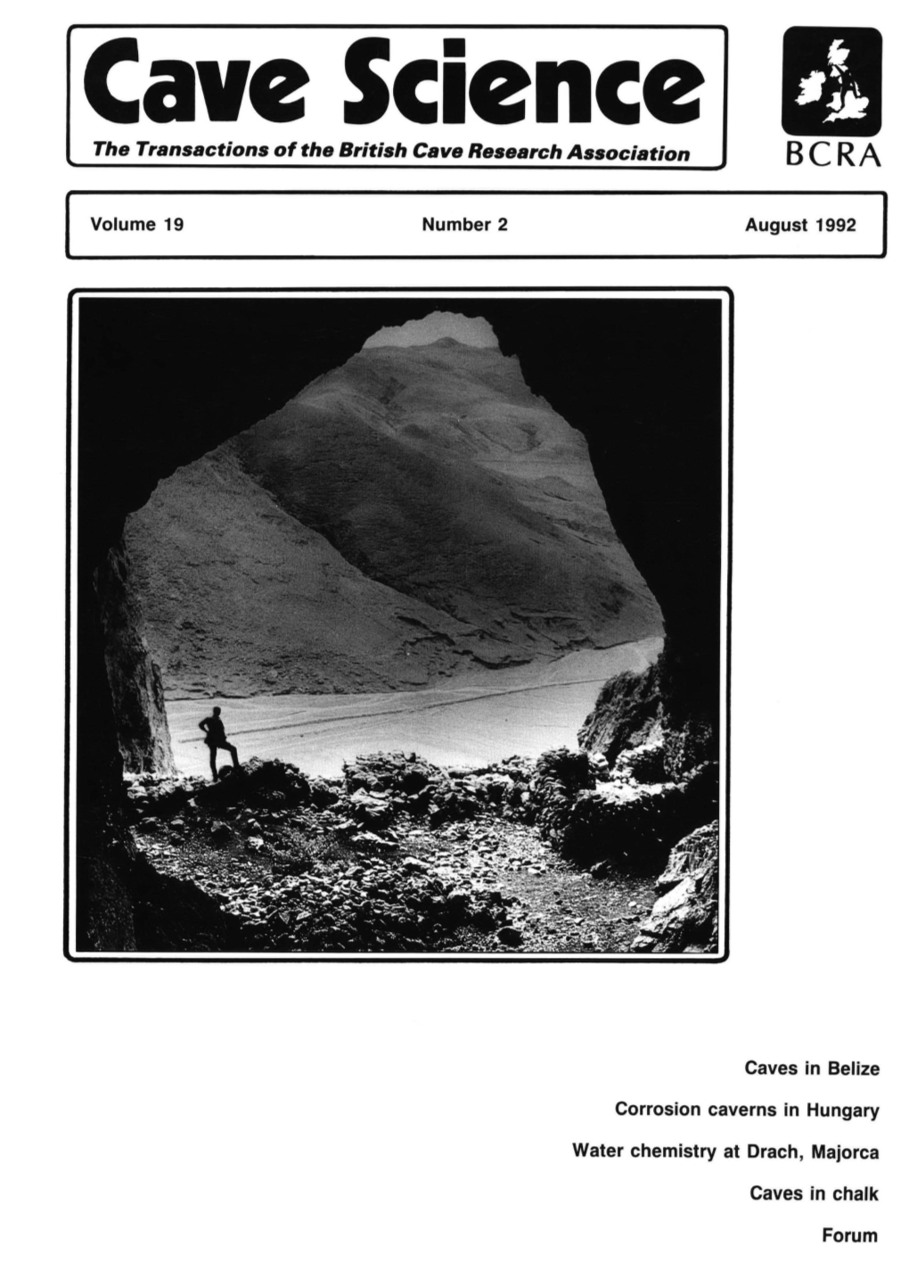 Cave Science 19 (2) 1992