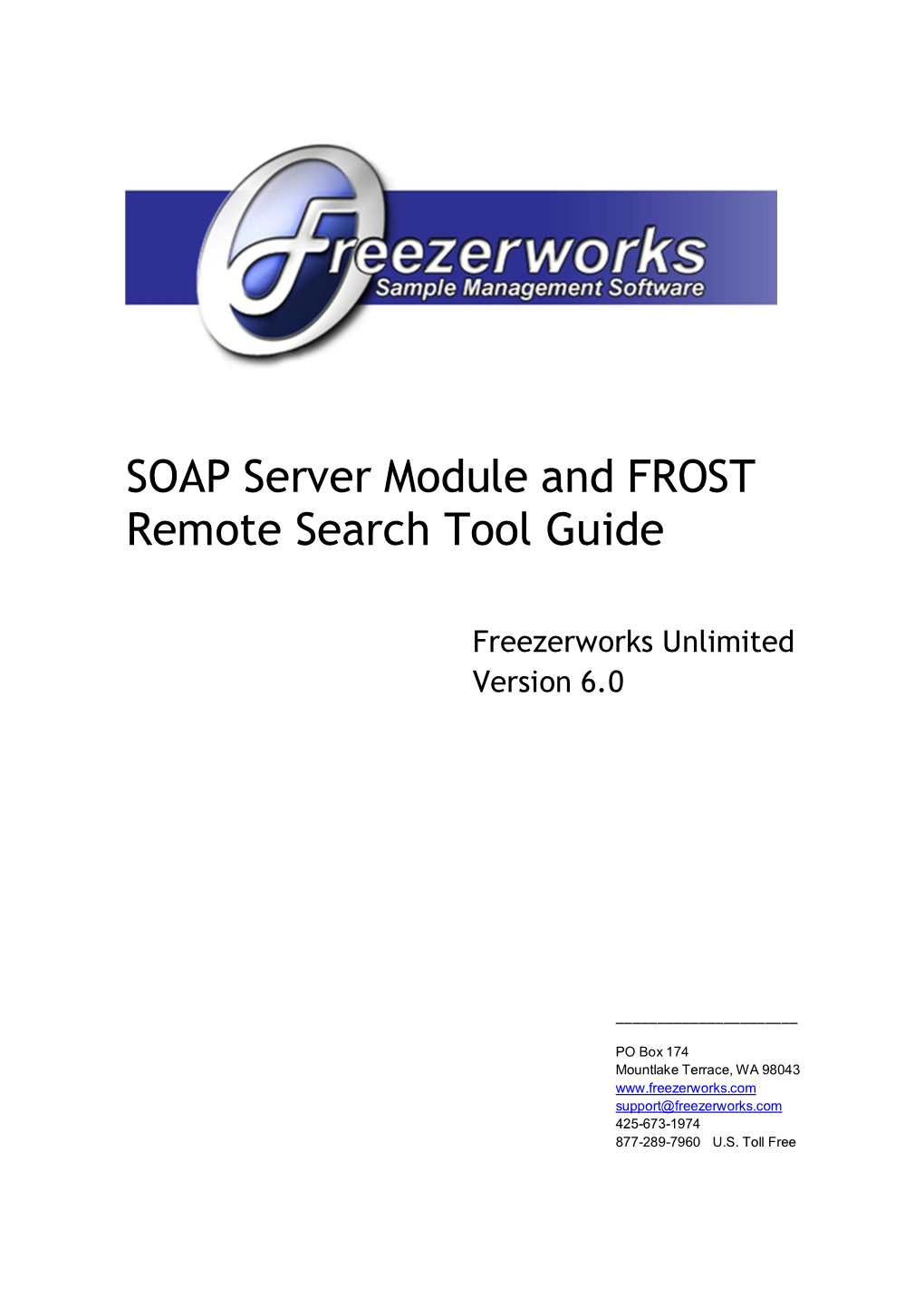 SOAP Server Module and FROST Remote Search Tool Guide