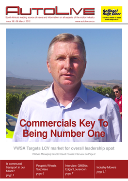 Commercials Key to Being Number One