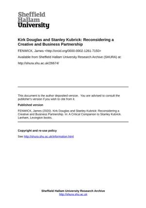 Kirk Douglas and Stanley Kubrick