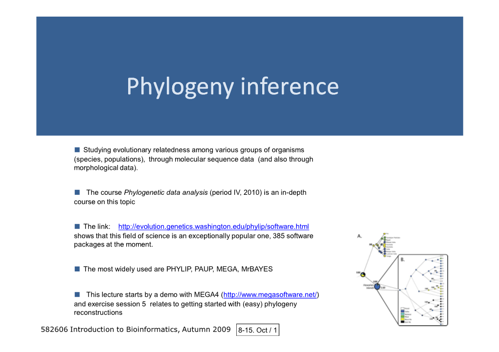 Phylogeny Inference