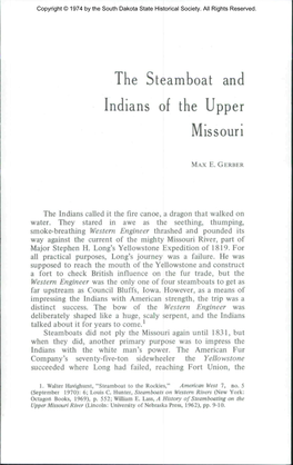 The Steamboat and Indians of the Upper Missouri