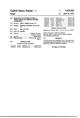 United States Patent (19) (11) 4,029,882 Wright (45) June 14, 1977