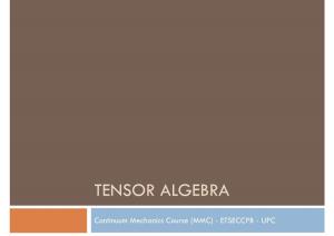Tensor Algebra