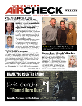 Issue 587 Q&A: Rod & Jojo on Denver Opening the Year with the Launch of KWBL (The Bull)/ Denver Was a Big Start for the Market, Iheartcountry and the Bobby Bones Show