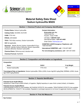1 2 2 Material Safety Data Sheet
