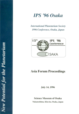 IPS '96 Osaka Illternational Plalletariulil Society 1996 Conference, Osaka, Japan
